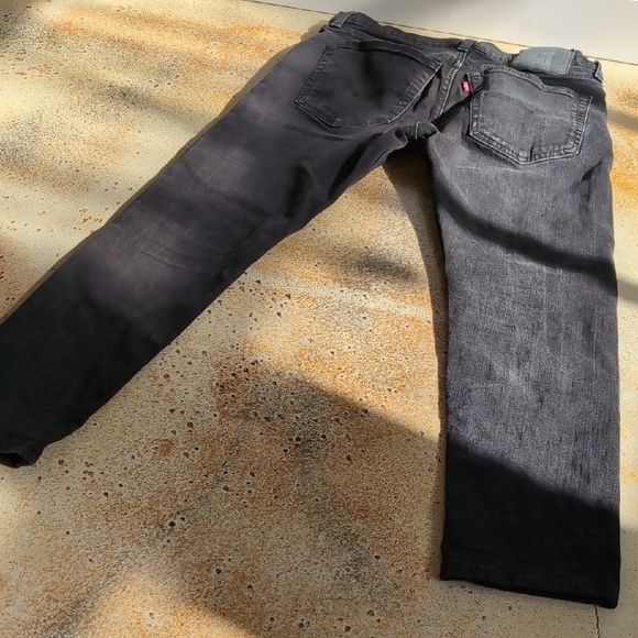 Levi's | 512 Black Denim Straight Cut Stretchy Jeans Size 32 - Picture 10 of 11